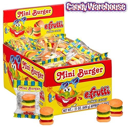 Version 1.0.0 Gummy Mini Burgers Candy 60 Piece Box - Image 1