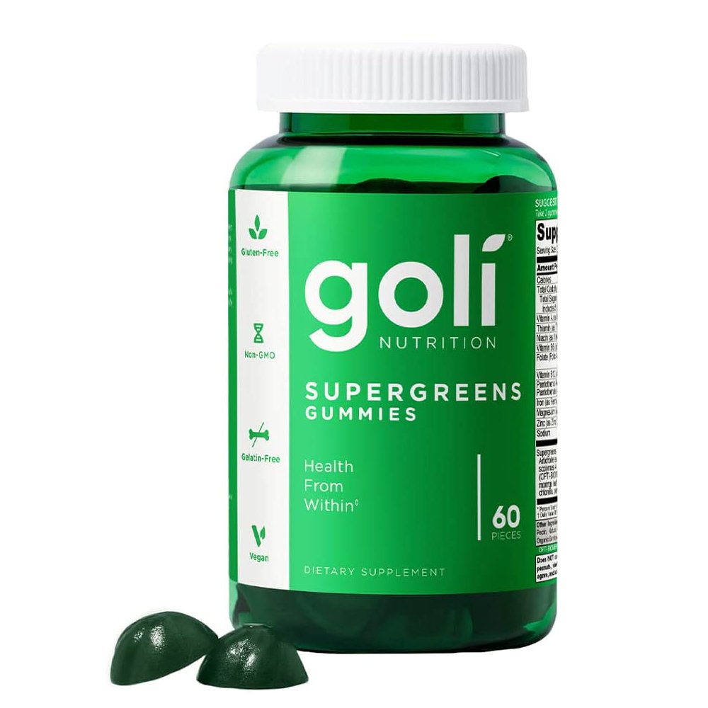 SuperGreen1.jpg Goli SuperGreen Gummy Vitamin - 60 Count - Image 1